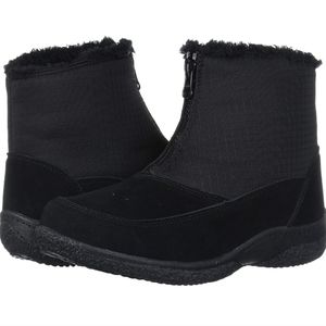 Propet Hedy Round Toe Zippered Casual Boots Ankle - Black Women's  8